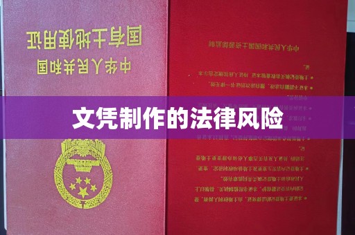 曲江文凭制作的法律风险