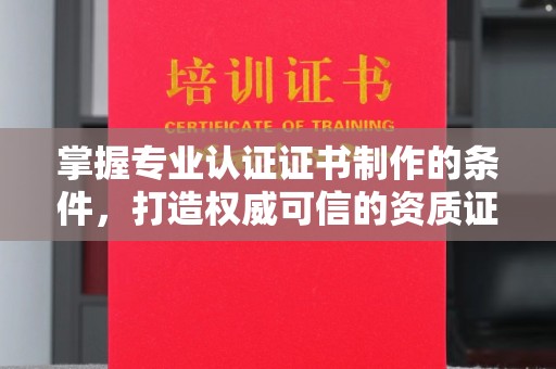 曲江掌握专业认证证书制作的条件，打造权威可信的资质证明