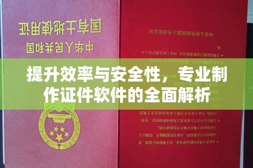 曲江提升效率与安全性，专业制作证件软件的全面解析