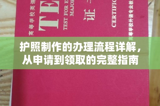 曲江护照制作的办理流程详解，从申请到领取的完整指南