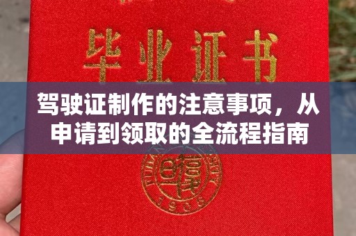 曲江驾驶证制作的注意事项，从申请到领取的全流程指南