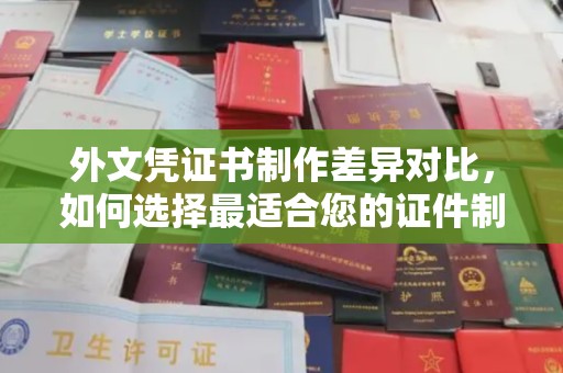 曲江外文凭证书制作差异对比，如何选择最适合您的证件制作服务？